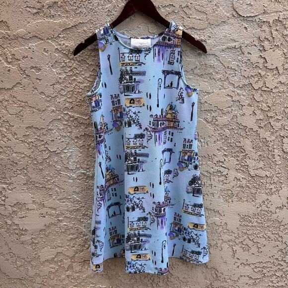 Cappagallo Paris Theme Swing Dress Size Women’s Small - Picture 1 of 6